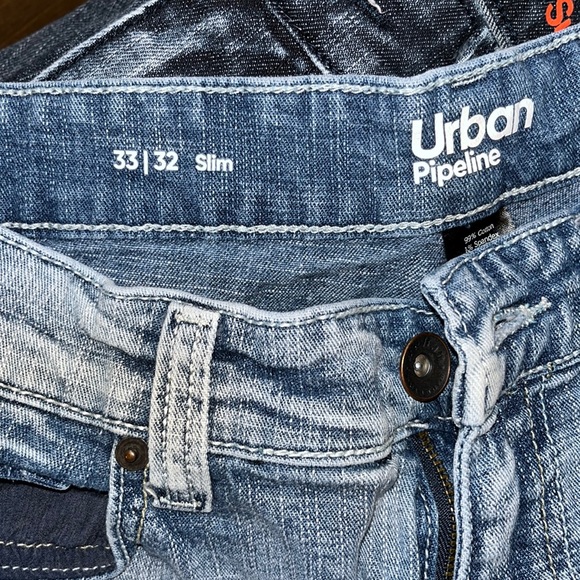 Mens Urban Pipeline SuperFlex light Blue Jeans Size 33x32 - Picture 3 of 3